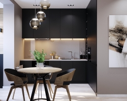 Дизайн 3-х комнатной квартиры в ЖК "Акварель" в стиле минимализм